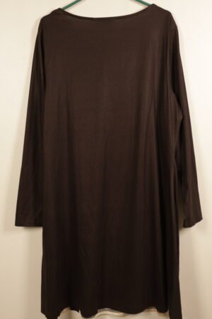 long - sleeve printed tunic dress