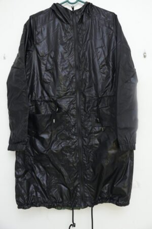 Long Hooded Windbreaker Jacket