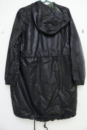 Long Hooded Windbreaker Jacket