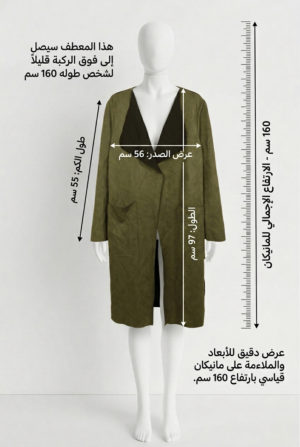 open front long coat