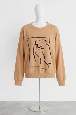 Printed Crewneck Sweatshirt