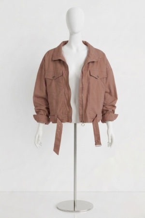 women's cropped utility jacket